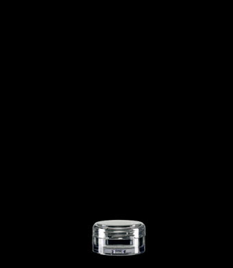5ML CLEAR CRYSTAL ROUND SAN PLASTIC JAR