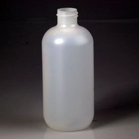 8OZ CLEAR BOSTON ROUND HDPE WITH 24-410 NECK FINISH