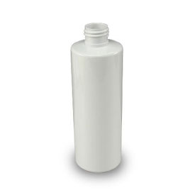 8OZ WHITE CYLINDER PET WITH 24-400 NECK FINISH