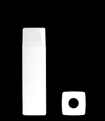 200ML SQUARE HDPE WITH 22MM NECK