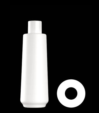 250ML CONICAL ROUND HDPE WITH 24-415 NECK FINISH