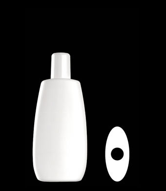 125ML FLAT OVAL HDPE WITH 20-415 NECK FINISH