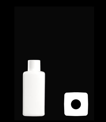 100ML SQUARE HDPE WITH 20-415 NECK FINISH