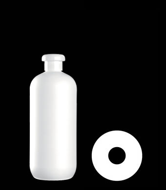 500ML BOSTON ROUND HDPE WITH 24-415 NECK FINISH