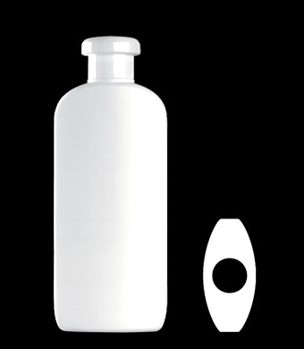 200ML CLASSIC OVAL HDPE WITH 24-415 NECK FINISH