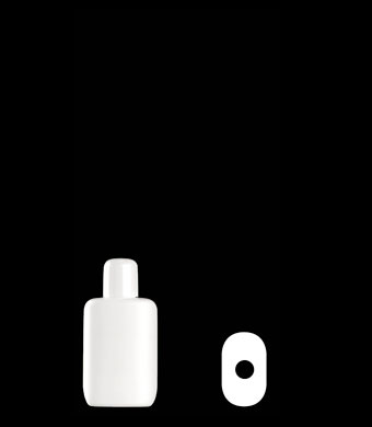 30ML RECTANGULAR HDPE WITH 15-415 NECK FINISH