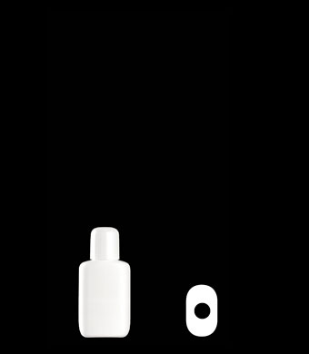 15ML RECTANGULAR HDPE WITH 15-415 NECK FINISH