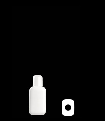 25ML TRAVEL OVAL HDPE WITH 15-415 NECK FINISH