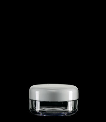 30ML CLEAR OPAL GLOSS H590 TAB ROUND SAN PLASTIC JAR