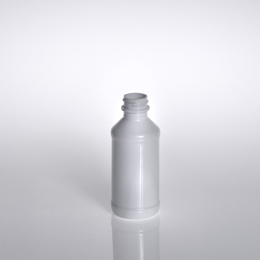 4OZ WHITE MODERN ROUND PET WITH 24-400 NECK FINISH