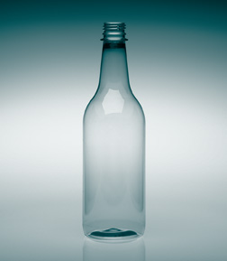 24OZ CLEAR LONGNECK ROUND PET WITH 28MM NECK