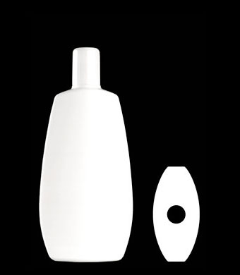 200ML FLAT OVAL HDPE WITH 20-415 NECK FINISH