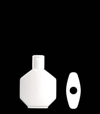 75ML OCTAGONAL OVAL HDPE WITH 20-415 NECK FINISH