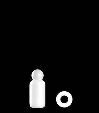 60ML BOSTON ROUND HDPE WITH 20-415 NECK FINISH