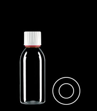 200ML PHARMA ROUND PET WITH 28MM NECK
