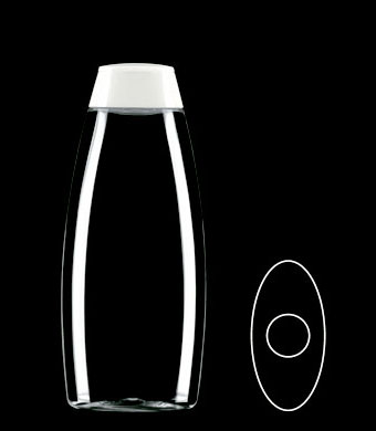 300ML VOGUE OVAL PET WITH 23MM NECK