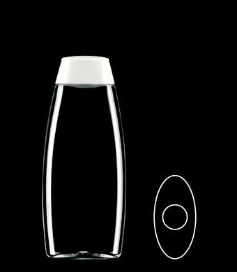 250ML VOGUE OVAL PET WITH 23MM NECK