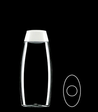 200ML VOGUE OVAL PET WITH 23MM NECK