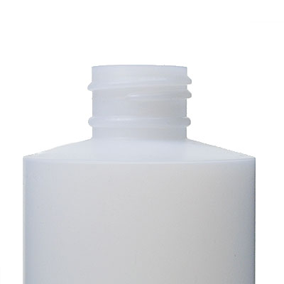 8OZ NATURAL HDPE CYLINDER ROUND PLASTIC BOTTLE - 24-410 NECK-detail image