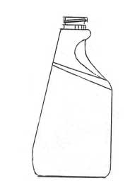 24OZ NATURAL OVAL HDPE WITH 28-410 NECK FINISH