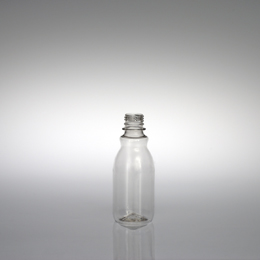 8OZ NATURAL SHORTNECK ROUND PET WITH 28MM NECK