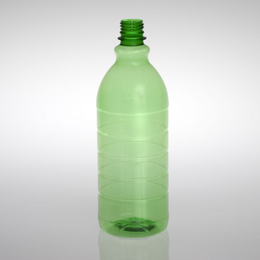 32OZ NATURAL RIBBED ROUND PET WITH 28MM NECK