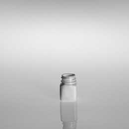 30CC WHITE BLAKE SQUARE HDPE PLASTIC BOTTLE - 28-400 NECK
