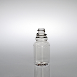 6OZ NATURAL BUMPERED TRIANGLE PET WITH 28MM NECK