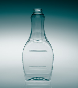 24OZ NATURAL WESTERN SYRUP OVAL PET WITH 33-400 NECK FINISH