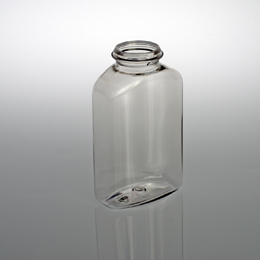 250CC NATURAL BLAKE SNAP-CAP RECTANGULAR PET WITH 33MM NECK