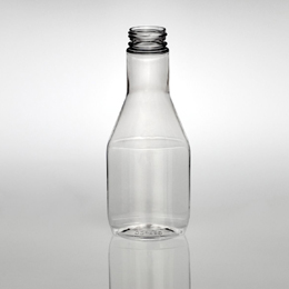 12OZ NATURAL FLASK OVAL PET WITH 38MM NECK