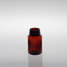 120CC WHITE PACKER ROUND PET WITH 38MM NECK