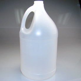 1 Gallon (128oz) Natural HDPE Plastic Industrial Round Bottle (38-400)