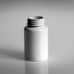 150CC WHITE PACKER ROUND PET WITH 38MM NECK