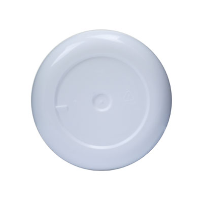 PLASTIC JAR: 8 OZ WHITE PS/PP ROUND BASE DOUBLE WALL ROUND 89-400-detail image