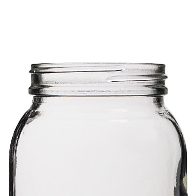 16OZ FLINT ECONOMY ROUND GLASS JAR - 63-400 NECK-detail image