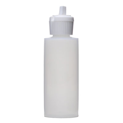 2OZ NATURAL CYLINDER ROUND LDPE PLASTIC BOTTLE -  20-410-detail image