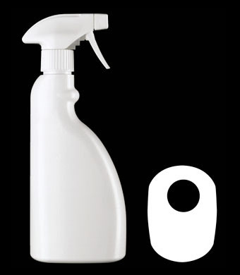 500ML TRIGGER OVAL HDPE WITH 28-410 NECK FINISH