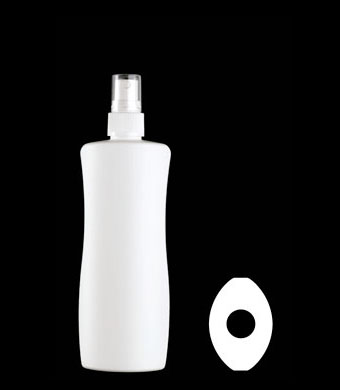 200ML COSTA OVAL HDPE WITH 20-410 NECK FINISH