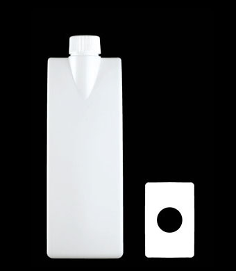 475ML WEDGE OVAL HDPE WITH 28-410 NECK FINISH