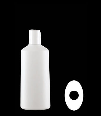 250ML PARIS OVAL HDPE WITH 24-410 NECK FINISH