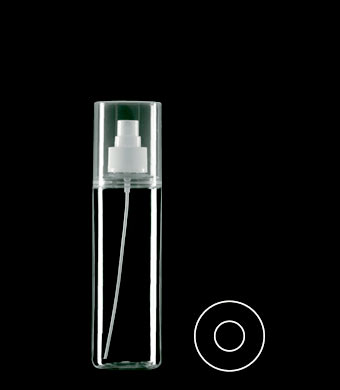 200ML NON-AEROSOL TUBULAR ROUND PETG WITH 24-410 NECK FINISH