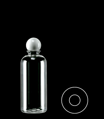 300ML PLINTH ROUND PET WITH 24-410 NECK FINISH
