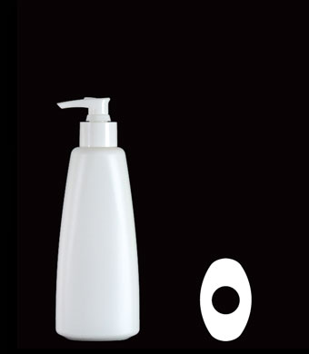 237ML ZAFFIRO OVAL HDPE WITH 24-410 NECK FINISH