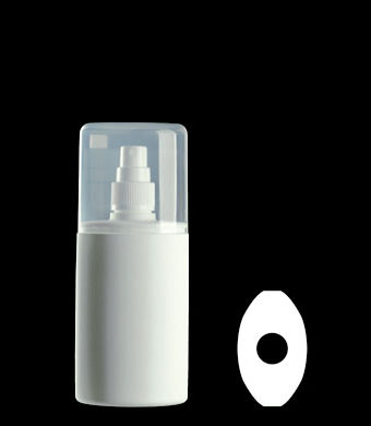 125ML DUO SPRAY OVAL HDPE WITH 20-410 NECK FINISH