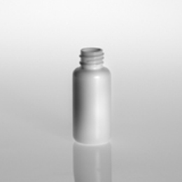22ML WHITE MODERN BOSTON ROUND HDPE WITH 20-410 NECK FINISH