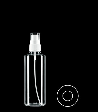 125ML TUBULAR ROUND PETG WITH 24-410 NECK FINISH