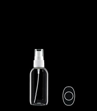 50ML EUROPEAN OVAL PET WITH 20-410 NECK FINISH