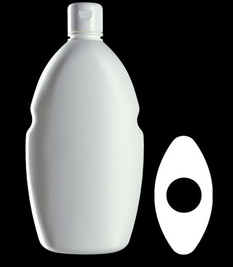 750ML BREEZE OVAL HDPE WITH 31MM NECK