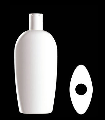 350ML ALMOND OVAL HDPE WITH 24-410 NECK FINISH